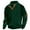 B-Dark Green, variant on Men's Cable Knit Pullover Sweater Casual Long Sleeve Stand Collar Button Knitted Sweaters