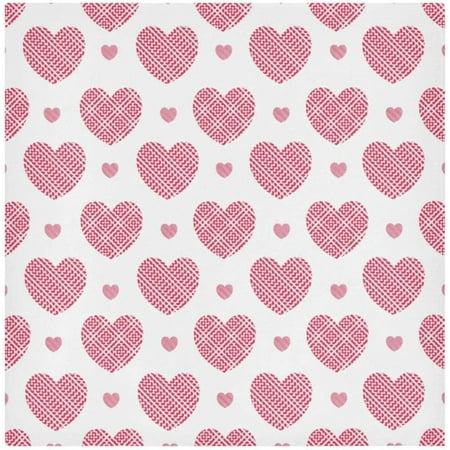 

Hyjoy Valentine s Day Love Heart Cloth Napkins 4 Pack Reusable Washable Polyester Dinner Table Napkins for Family Kitchen Dining Party Decor