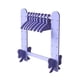 thumbnail image 2 of Soporte para pendientes de acrílico, organizador colgante para estante de joyería violeta claro, 2 of 9