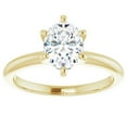 thumbnail image 4 of Pompeii 1 Ct Oval Solitaire Diamond Engagement Ring Lab Grown 14k White or Yellow Gold, 4 of 6