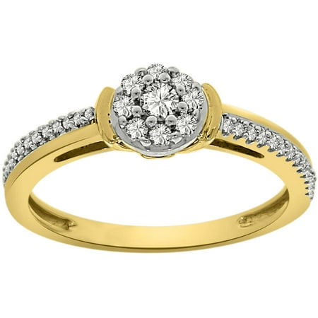 1/4 Carat T.W Diamond 10kt Two-Tone Promise Ring