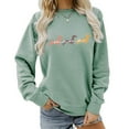 thumbnail image 2 of Arlun Cute Dachshund Mama Sweatshirts Womens Casual Graphic Printed Crewneck Pullover Tops Funny Dog Long Sleeve Cozy Basic Sweatshirt Gifts for Dog Owner Green XXL, 2 of 3