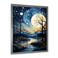 thumbnail image 4 of Designart "Deep Blue Mystery Aquatic Flow" Bicycle Picture Framed Wall Decor, 4 of 5