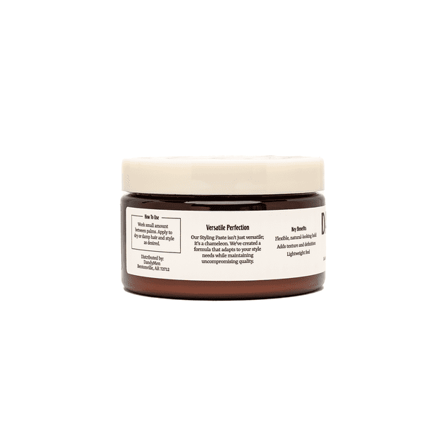 Dandymen Versatile Men's Hair Styling Paste, Medium Hold, Tobacco