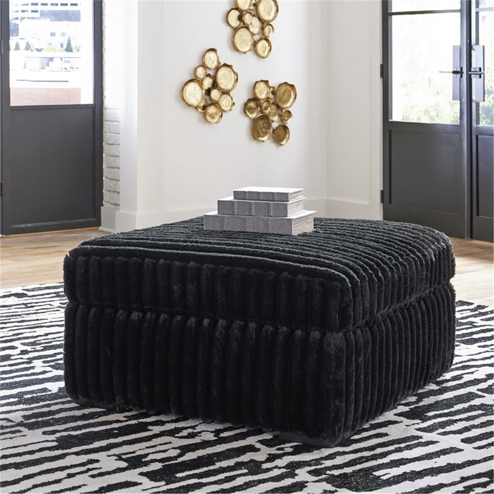 Signature Design by Ashley Midnight-Madness Onyx Oversized Accent Ottoman