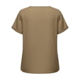 thumbnail image 5 of BUIGTTKLOP Womens Tops Short Sleeve Shirts Casual V Neck T Shirts Lightwieght Loose Fitted Tees, 5 of 6