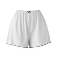 thumbnail image 4 of HongQid Soft Lounge Shorts for Women Elastic Waist Casual Sleepwear Lightweight Cozy Pajama Bottom Gray L, 4 of 4