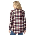 thumbnail image 2 of Woman Within Plus Size Classic Flannel Shirt, 2 of 5
