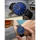 thumbnail image 3 of Reloj de cuarzo para hombre, relojes para hombre, reloj fino de moda para hombre, correa de cuero fina, reloj de cuarzo de acero inoxidable A, 3 of 3