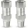 thumbnail image 2 of 6Pcs Pressure Washer Swivel, 3/8 Inch NPT Male Thread Fitting, Stainless Steel, Free to Hose Fitting, 2 of 7