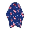 thumbnail image 7 of Australian Flag Barber Salon Hair Cutting Cape with Adjustable Closure Hairdressing Haircut Capes 55x66 In, 7 of 7