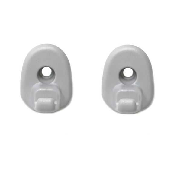 Aftermarket Grey Sun Visor Clip Replacement Compatible with 05-12 Jeep Liberty & 08-12 Dodge Nitro Retainer - Multi-Pack Listing - 2