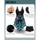 thumbnail image 2 of Bañador Tankini Aolina Talla Plus 2025 Tummy Control Verde, 2 of 7
