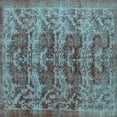 thumbnail image 1 of Ahgly Company Indoor Square Persian Light Blue Traditional Area Rugs, 3' Square, 1 of 4