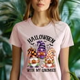 thumbnail image 5 of With My Gnomies Graphic T-Shirt | Funny Fall Gnome Shirt | Unisex Seasonal Tee, Navy, Size 2XL, 5 of 6