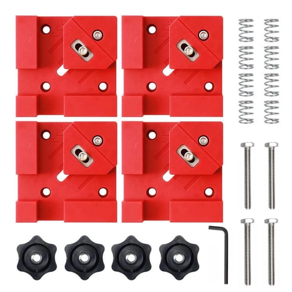 Set Of 4 Accuracy Wood Clamps Box Joint Clamping System Handheld Clamp For Cabinet Assembly Square Corner Alignment