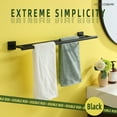 thumbnail image 2 of KOKOSIRI Bathroom 24 Inch Towel Bars Double Bath Towel Holders Wall Mount Matte Black B5005BK-L24, 2 of 9