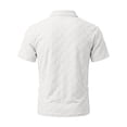 thumbnail image 4 of SOOMLON Short Sleeve Dress Shirts for Men Big and Tall Collared Shirt Breathable Work Shirt Summer Vacation Clothes, 4 of 5