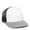 White/black/heathered Grey, variant on Outdoor Cap RGR-200M Mesh Back, Polyester/Spandex Cap-White/Royal/Heathered Grey