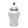 thumbnail image 1 of Tarro de porcelana para almacenamiento, tarro de templo, adorno moderno clásico, tarro de cerámica para jengibre grande, 1 of 9