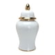 thumbnail image 1 of Jarrón de porcelana para almacenamiento, florero de cerámica clásico con tapa, tarro de templo europeo Pequeño, 1 of 9