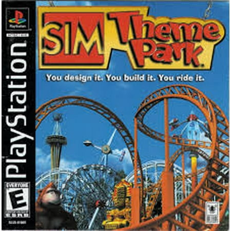Sim Theme Park- Playstation PS1 (Refurbished)