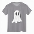 thumbnail image 4 of TOWED22 Halloween Shirts for Girls Boys Cute Graphic T-Shirt Kid Spooky Season Outfit Print Short Sleeve Tees Fall Tops, 4 of 5