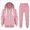 T374-Pink, variant on Children 2 Piece Zip Up Sweatsuits Long Sleeve Hoodies Casual Drawstring Sweatshirt With Sweatpants For Girls Boys Tracksuit Sweatsuits Set Back-To-School Outfit Set 3-4 Years