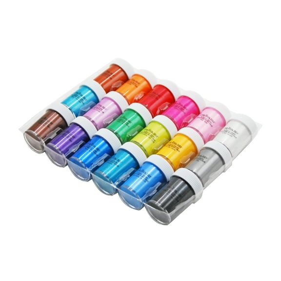 Metallic Acrylic Paint Set by Creatology – Assorted Colors - Shimmer Finish - 0.75 fl. oz. Jars for Crafts and DIY Projects - 6 Pack