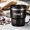 Black(New), variant on Popular Picks,304 Stainless Steel Mug Double-layer Heat Coffee Cup With Lid Water Cup For Students Large Capacity