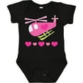 thumbnail image 3 of Inktastic Valentine Pink Heart Helicopter Boys or Girls Baby Bodysuit, 3 of 5
