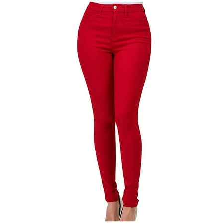 

Work Pants for Women Plaid Pajama Pants Women s Pants Cotton Bottomed Multicolor Slim Fit Temperament Zipper Middle Waist Elastic Pants Sweat Pants for Womens