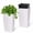 White, variant on Anoncndin 30" Tall Planters Set of 2, Planter Pots Outdoor＆Indoor, Front Porch Planter Pots with Drainage Holes & Water Level Monitor & Inner Bucket, Black