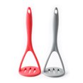 thumbnail image 3 of Silicone Potato Masher Creative Fruit Ricer Food Crusher Vegetable Mashers Kitchen Gadget (Grey), 3 of 9
