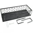 thumbnail image 2 of Hanging Flower Rack,Iron Balcony Hanging Flower Balcony Flower Rack Flower Pot Rack Exceptional Craftsmanship, 2 of 14