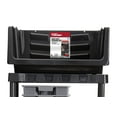 Hyper Tough Heavy Duty Nesting Plastic Stack Bin, Black