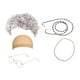 thumbnail image 3 of Peluca de abuela para disfraz de anciana, accesorio de cosplay, fácil de usar, ideal para fiestas. Cabello rizado plateado, 3 of 8