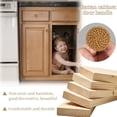 thumbnail image 4 of (40mm)8 Pcs Boutons de Cuisine en Rotin Poignées de Porte d'Armoire Tiroir Rond en Bois pour Cuisine Chambre Commode Porte d'Armoire Remplacement, 4 of 5