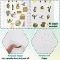 thumbnail image 4 of Reusable Sticker Book Collecting Album A5 with Tweezer and Scraper Blank Stickers Release Paper Sticker Books Keeper Holder Organizer Saver Purple Clear Plastic Cover for Storage Labels Mixed Color, 4 of 6