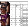 thumbnail image 2 of Ensemble de sous-Vêtements pour Femmes, Lingerie Transparente à Motif Floral, String, Strings, Porte-Jarretelles, 2 of 2
