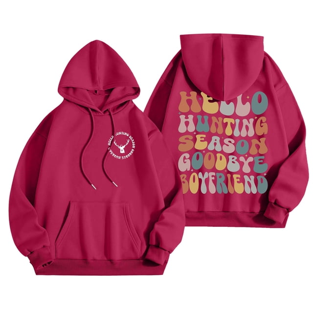 WEAIXIMIUNG Teacher Sweatshirt Plus Size Autumn Winter Printed Hoodie for Women