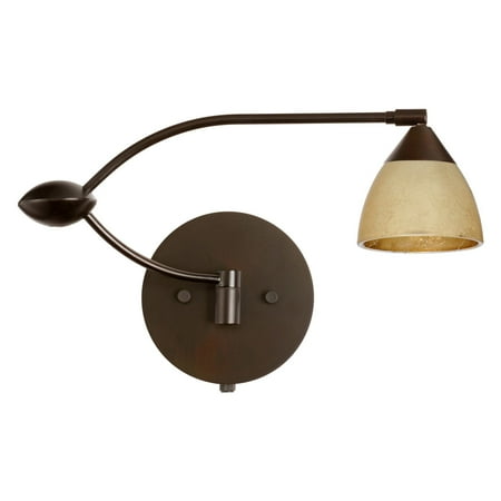 Divi Gold Foil - Besa 1WU-1758GF Gold Foil Divi Wall Light