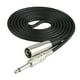 thumbnail image 3 of Cable de micrófono estéreo de 3 pines a conector jack mono macho de 1/4'' y 6,35 mm, color negro 3m, 3 of 9