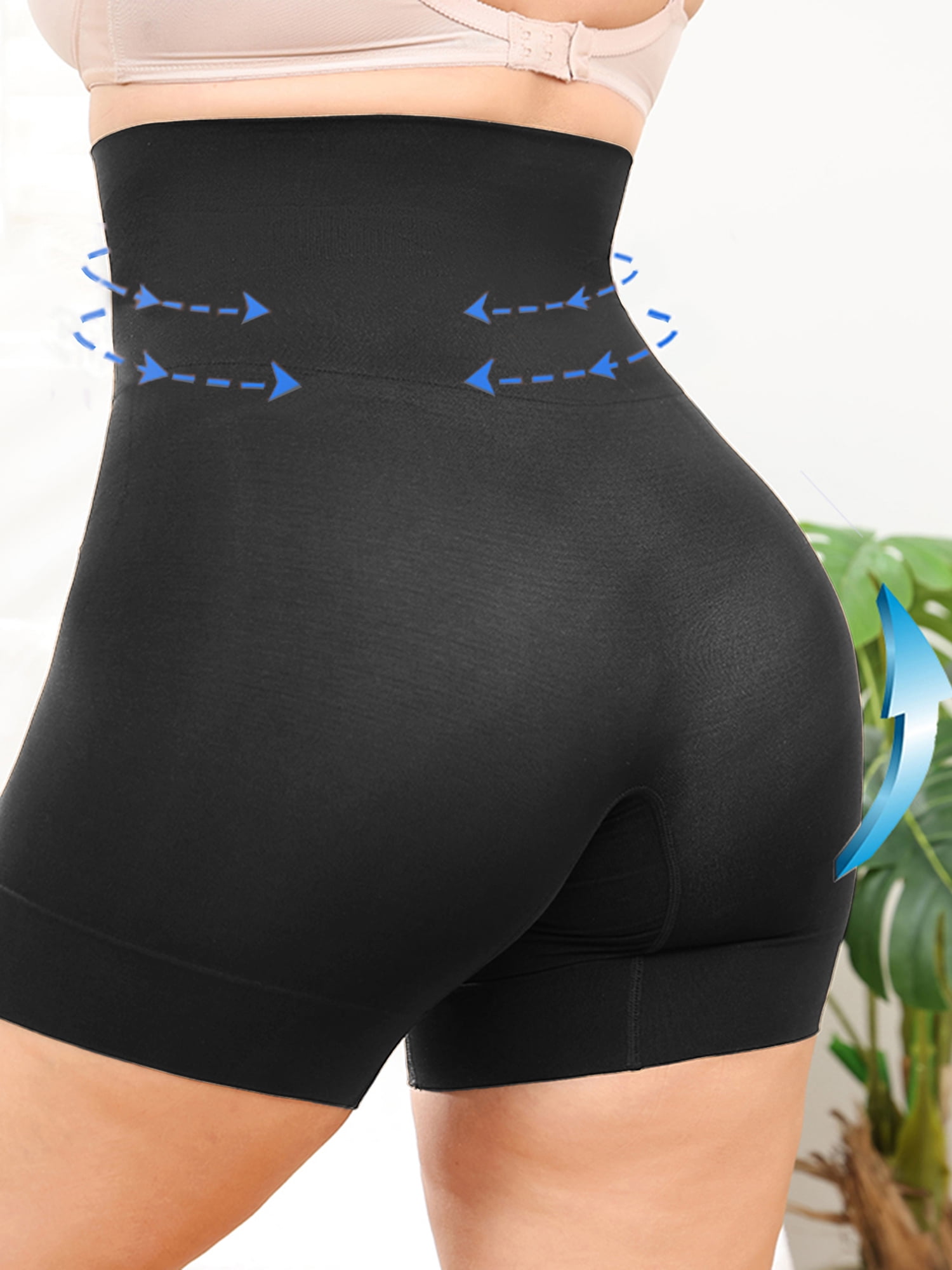 Anyfit Wear Plus Size High Waisted Body Shaper Shorts Shapewear for Women Tummy Control Thigh Slimming Panties