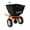 Black+Orange, variant on Tow-Behind Broadcast Spreader, 130 Lbs Capacity Pull Lawn & Garden Broadcast Spreader with 10" Tires and Adjustable Flow Control for Fertilizer, Seed, Salt and Ice Melt for ATV, Tractor
