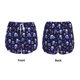 thumbnail image 3 of Balery Skull flower leaf purple Pantalones cortos deportivos para mujer con forro y dos bolsillos, elásticos, para entrenamiento, gimnasio, yoga-X-Large, 3 of 7