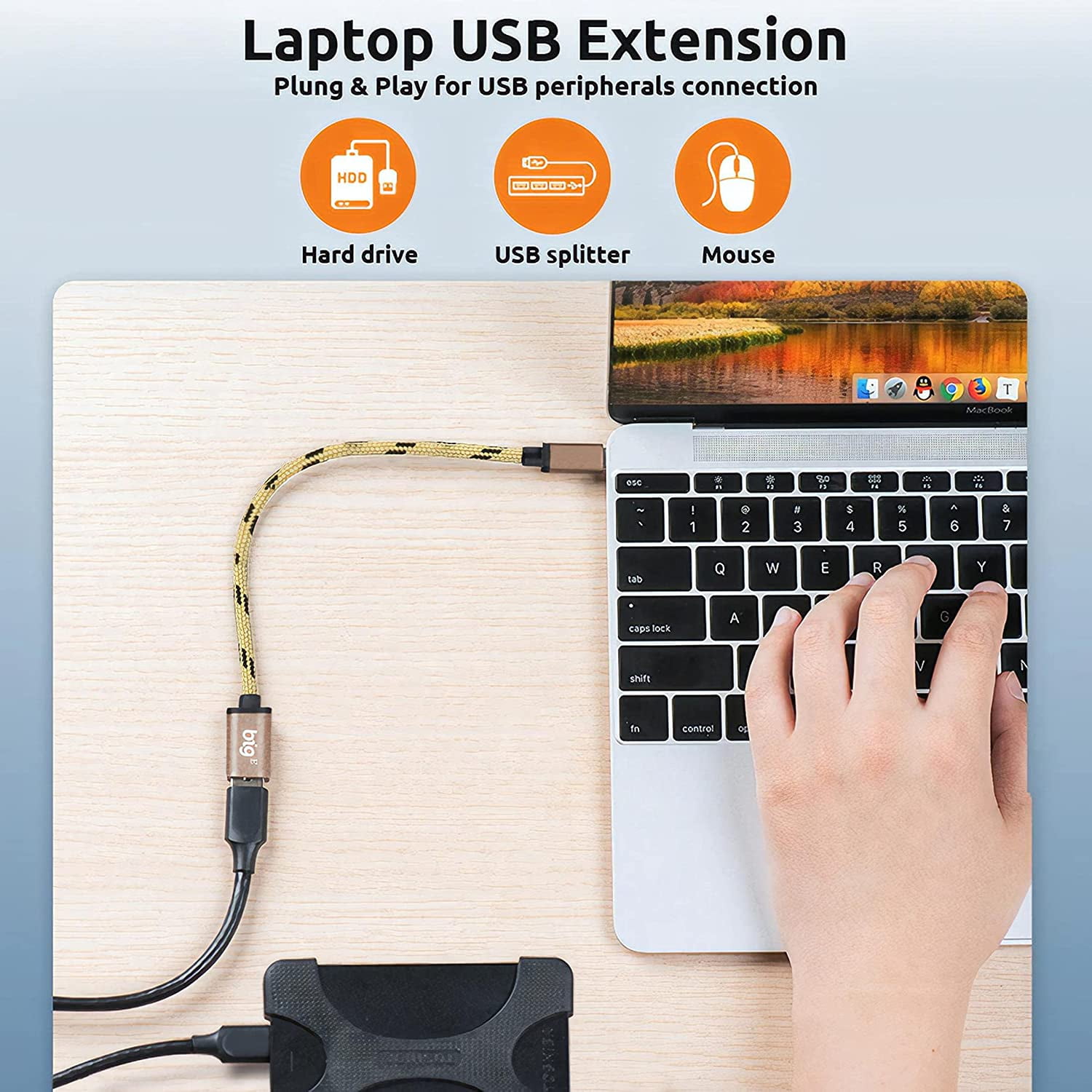 Adaptador OTG USB-C 3.0 (paquete de 2) compatible con tu Samsung Galaxy A72  4G, 5G, A32 5G, A52 5G para funciones multiuso como teclado, pulgar