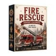 thumbnail image 2 of Fire Rescue Advent Calendar, 24-Day Christmas Advent Calendar with Fire Truck and Rescue Vehicle Designs, Daily Holiday Countdown Surprise Gift for Fire Truck Fans and Vehicle Lovers (F), 2 of 7