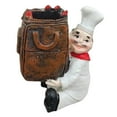 thumbnail image 2 of Resin Chef Figurine Toothpick Holder Funny Tabletop Sculpture Decorative Art for Home Cafe Restaurant Kitchen, 2 of 9