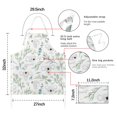 thumbnail image 7 of Pioneer Flower Floral Print Pattern Apron-Garden Aprons for Women with Pockets-Cotton Linen Waterproof Kitchen Cooking Gardening Aprons Adjustable for Kitchen,Cooking,BBQ and Salon 33x27 Inch, 7 of 7